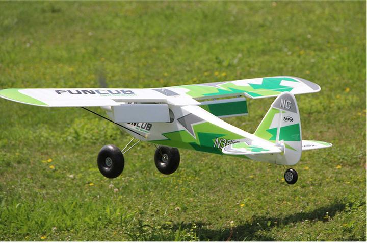 Actual product image Multiplex RR FunCub NG 1410mm high wing ARTF green (Multi motor)