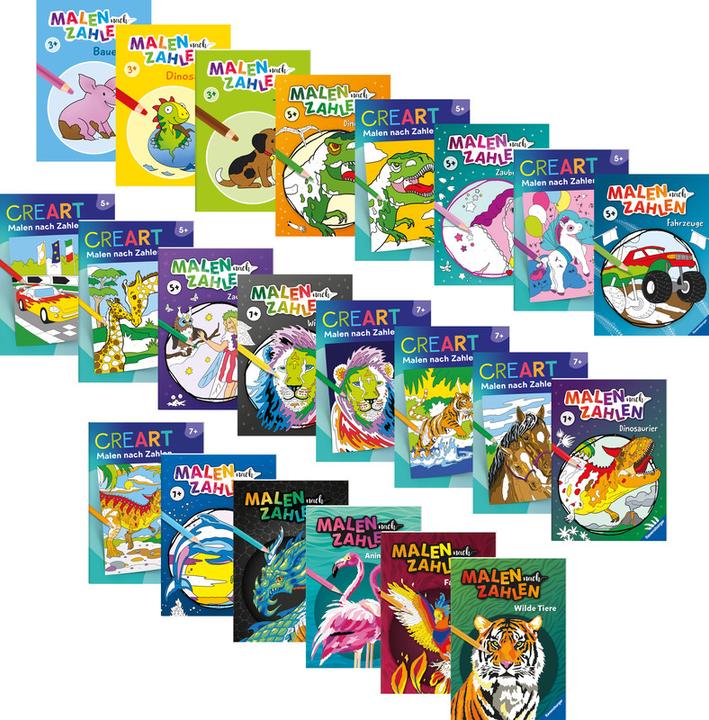 Produktbild Ravensburger Malen nach Zahlen: Dinosaurier