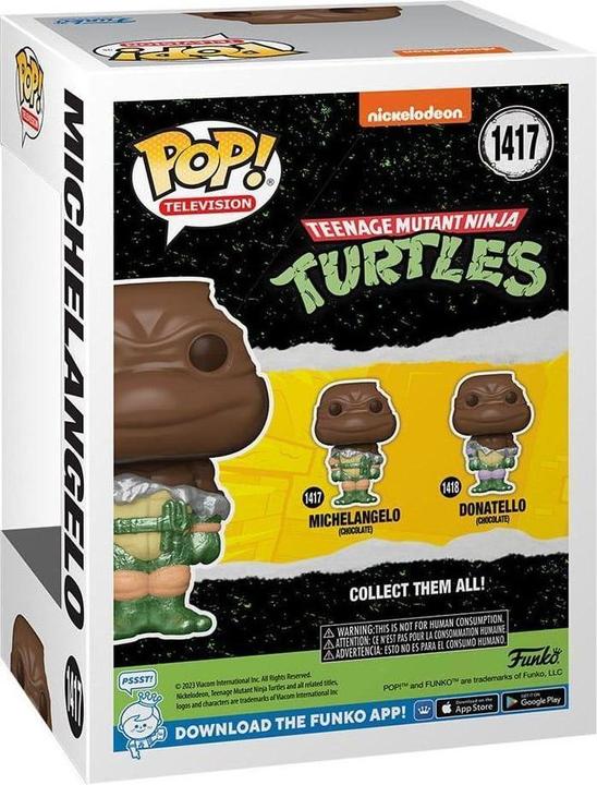 Image du produit Funko POP! TV : Teenage Mutant Ninja Turtles (TMNT) - Michelangelo - Easter Chocolate - TMNT Retro/Cl
