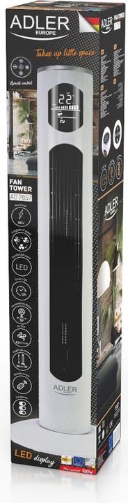 Actual product image Adler AD 7857 household fan Black, White (54.68 dB)