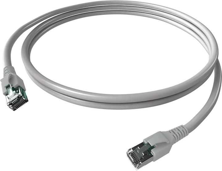 Easylan Patch cable RJ-45 FlexBoot, FTP, Cat., saCon plug, 1:1 (F/UTP, CAT6a, 1 m)