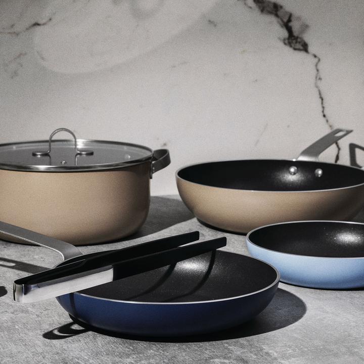 Actual product image Alessi Cooking pot set TAMA (Frying pan, Aluminium)