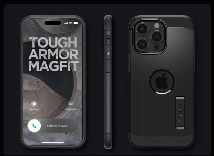Produktbild Spigen Tough Armor MAG iPhone 16 Pro Max MagSafe czarny/black ACS08013 (Apple iPhone 16 Pro Max)