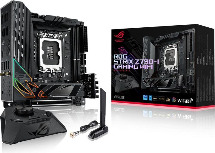 Actual product image ASUS ROG STRIX Z790-I GAMING WIFI (LGA 1700, Intel Z790, Mini-ITX)