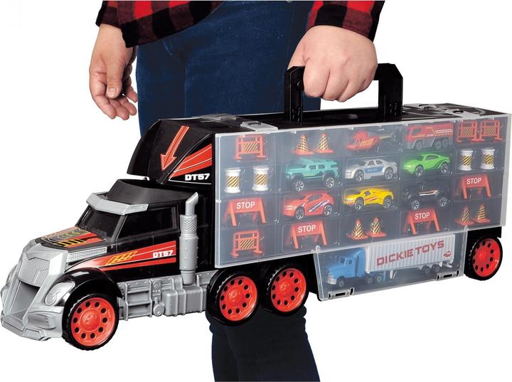 Actual product image Dickie Truck/storage case with cars