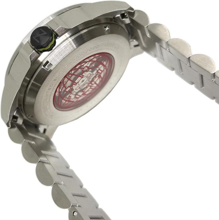 Actual product image Nubeo NB-6082-SI-22 Men's watch Quasar Automatic Limited 48mm 20ATM