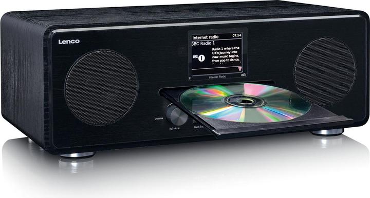 Image du produit Lenco DIR-260BK (FM, DAB+ DAB, Webradio, VHF, WiFi, Bluetooth)
