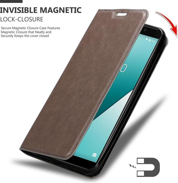Productafbeelding Cadorabo Boek Onzichtbare Magneethoes (Wiko Y61)