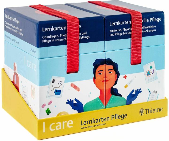 Immagine prodotto I care Lernkarten Pflege – Set (im Schuber) (Tedesco, Gelsomino Bella, Walter Anton, 2024)