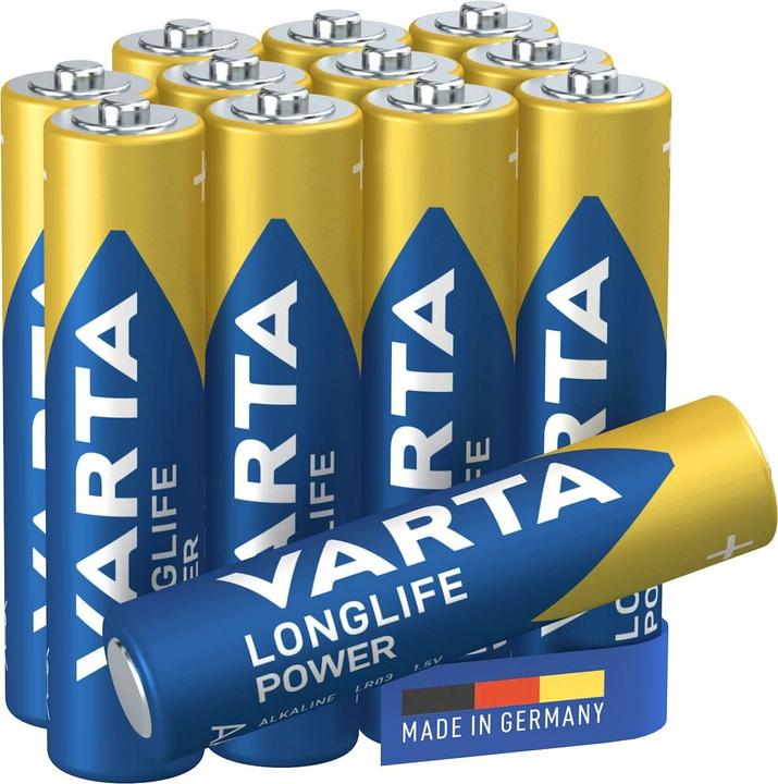 Immagine prodotto Varta Scatola di alimentazione LONGLIFE (12 pz., AAA, 1260 mAh)