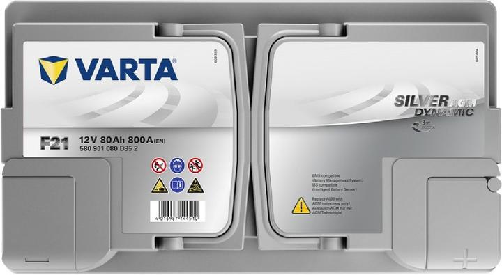 Actual product image Varta Silver Dynamic AGM F21 (12 V, 80 Ah, 800 A)