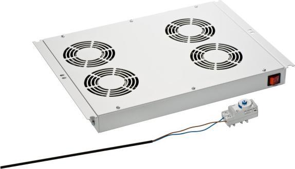 Actual product image EFB Elektronik EFB-Elektronik - Rack roof with 2 fans - with 4 fans - RAL 7035 - 48.3