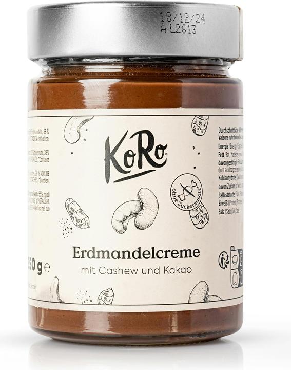 Produktbild KoRo Erdmandel-Cashewcreme mit Kakaopulver (350 g)