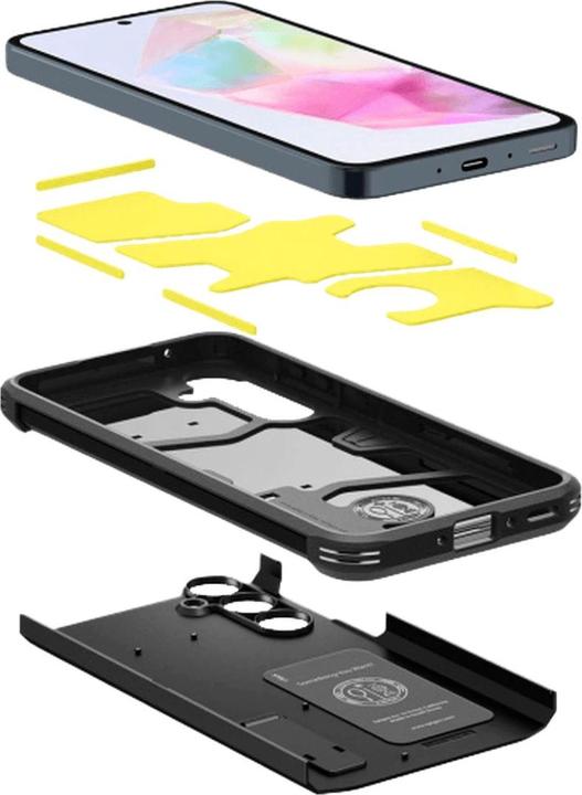 Produktbild Spigen Tough Armor Sam A35 5G czarny/black ACS07517 (Samsung Galaxy A35)