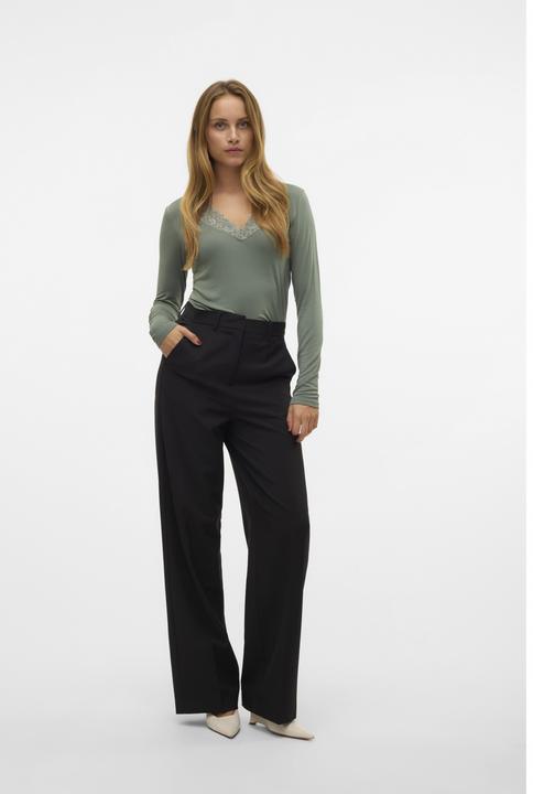 Produktbild Vero Moda Vmrosa Ls V-Neck Lace Top Ga Jrs Noos (S)