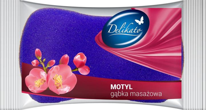 Actual product image Delikato Delicate, butterfly massage sponge