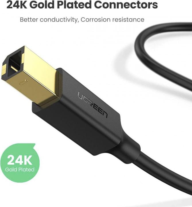 Image du produit Ugreen USB A — USB B (3 m, USB 2.0)
