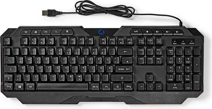 Produktbild Nedis Wired Gaming Keyboard | USB Type-A | Folientasten | LED | QWERTZ | DE-Layout | Netzkabellänge: (DE, Kabelgebunden)