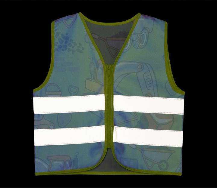 Image du produit Korntex Gilet de sécurité enfant Action "Working Heroes" - CO2 Neutral - Vert clair/chantier - XS (XS)
