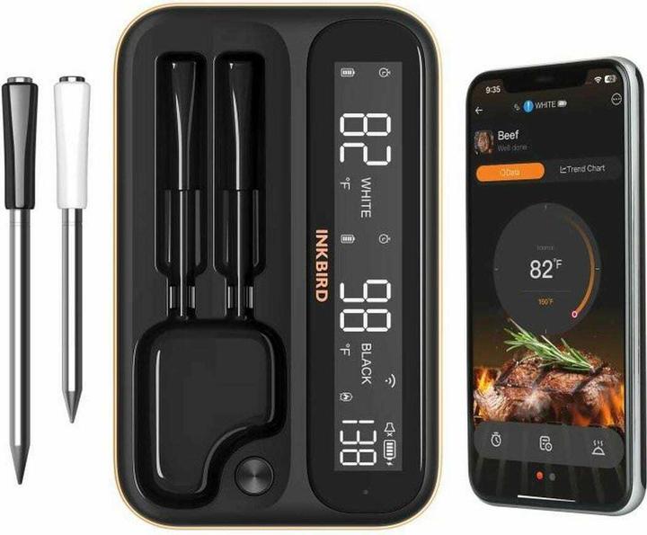 Actual product image Inkbird INT-12-BW Drahtloser Grillthermometer