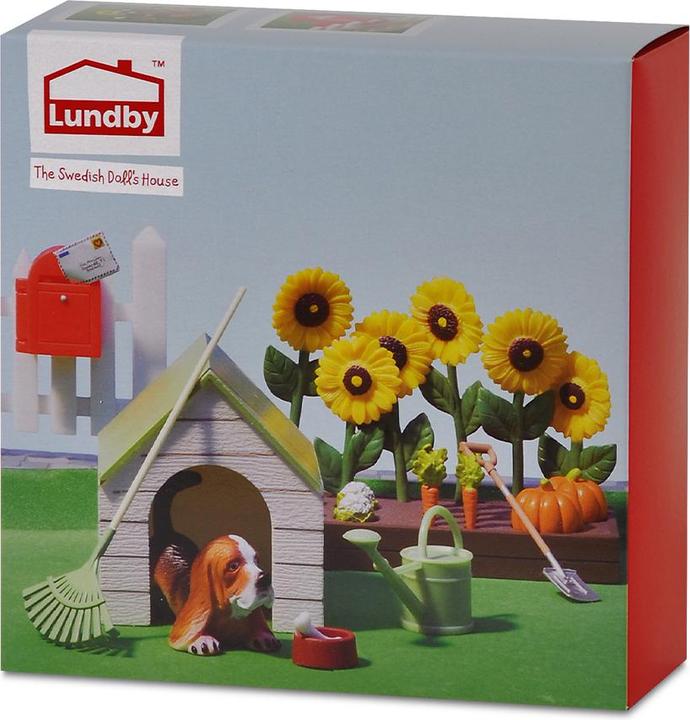 Produktbild Micki Lundby Set Garten + Hundehütte