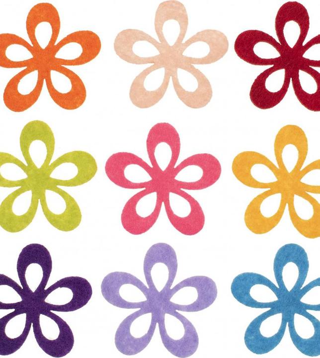 Image du produit Glorex Fleurs en feutre, 6pcs. 6cm