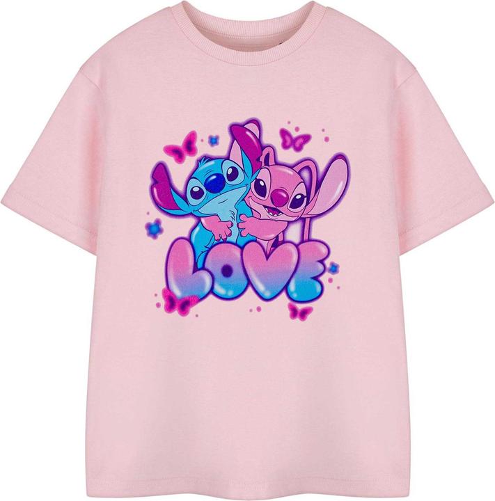 Actual product image Lilo & Stitch Girls Love Short-Sleeved T-Shirt (158, 164)