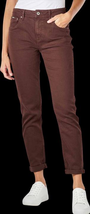 Pepe Jeans Colour Denim Violet Mom Jeans Brown