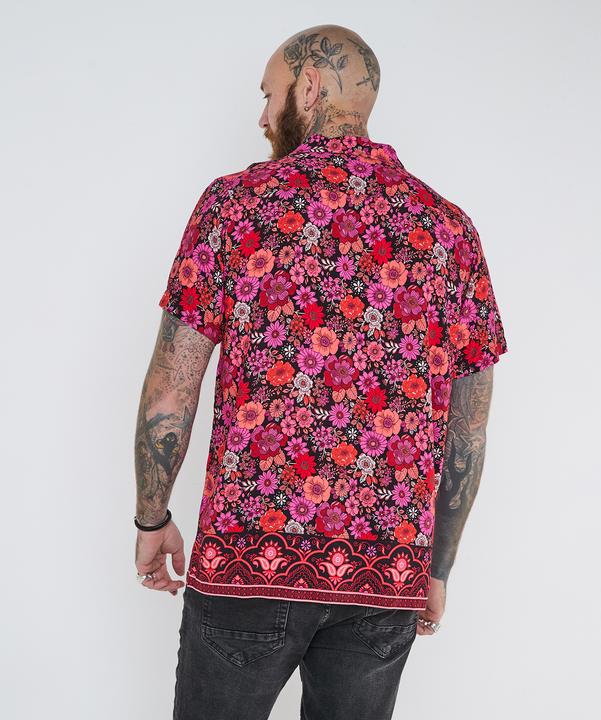 Actual product image Joe Browns Floral Print Short Sleeve Shirt (S)