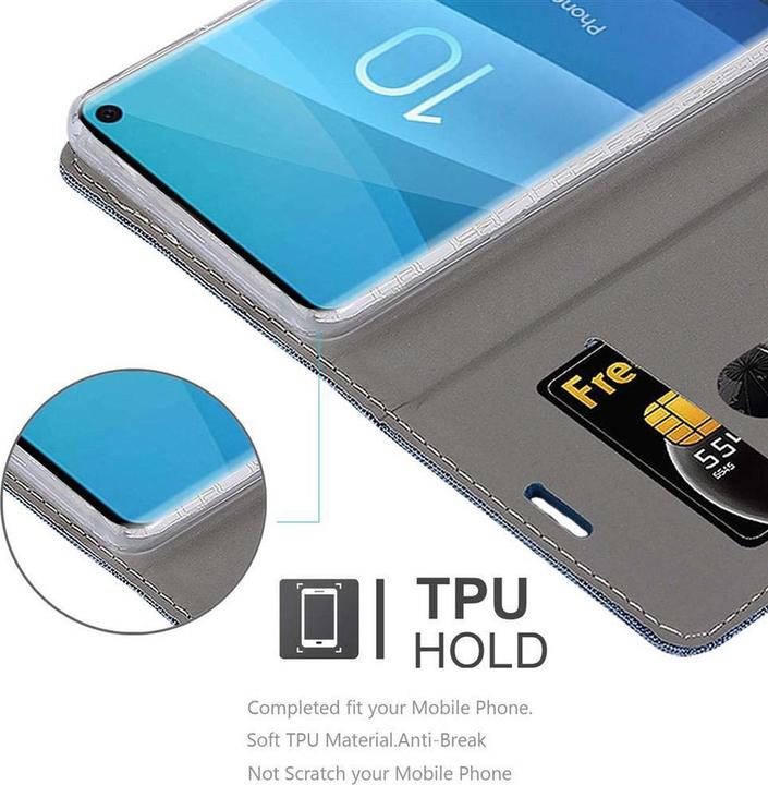 Image du produit Cadorabo Couverture look jeans Book (Samsung Galaxy S10+)