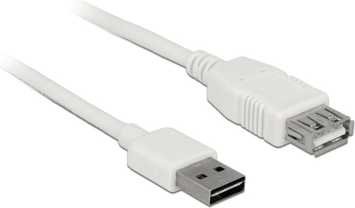Delock USB2.0-Verlängerungskabel Easy, 1m, weiss (1 m, USB 2.0)