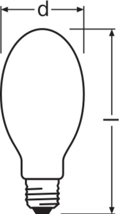 Actual product image Osram Vialox lamp (E27, 70 W, 5900 lm, 24 x, G)