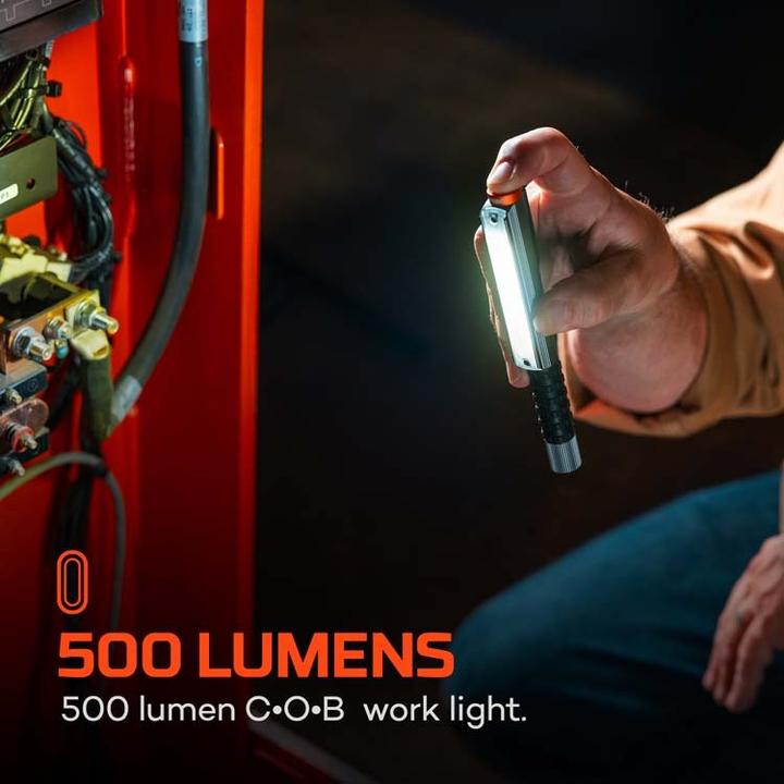 Image du produit Nebo Lil Larry 500 Flex 500 Lumen Rechargeable Work Light with COB Technology (15 cm, 500 lm)