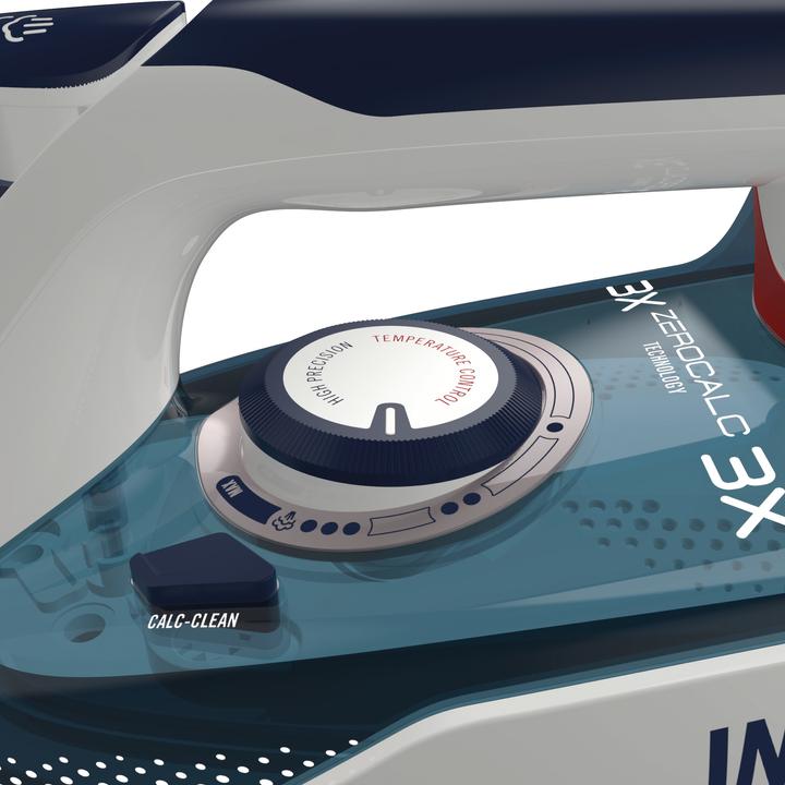 Actual product image Imetec ZeroCalc Z1 2500 Steam and dry iron Stainless steel Tea leaf colour (2200 W, 120 g/min)