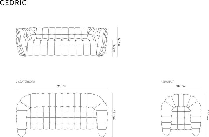 Actual product image CXL by Christian Lacroix Cedric (3-seater, 4-seater, 2 person sofa)