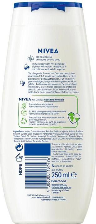 Actual product image NIVEA Care Shower Cream Protect (250 ml)