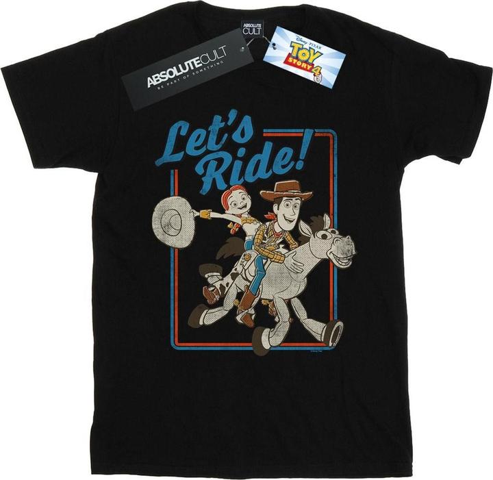 Actual product image Disney Womens/Ladies Toy Story 4 Let's Ride Cotton Boyfriend T-Shirt (4XL)