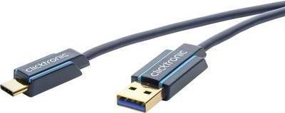 Immagine prodotto clicktronic Cavo adattatore USB-C - USB-A, alta velocità (2 m, USB 3.0)