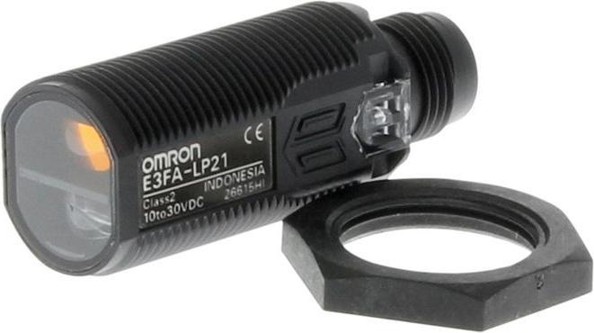 Actual product image Omron Industrial Automation M18 sensor BGS 100mm PNP M12
