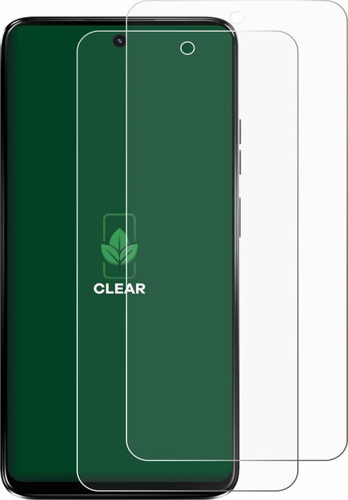Productafbeelding ScreenLeaf Schutzfolie nachhaltiger Displayschutz Display Schutz Folie Klar Transparent (2 Stuk, Motorola Moto G34)