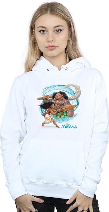 Actual product image Disney Womens/Ladies Moana And Maui Wave Hoodie (XXL)