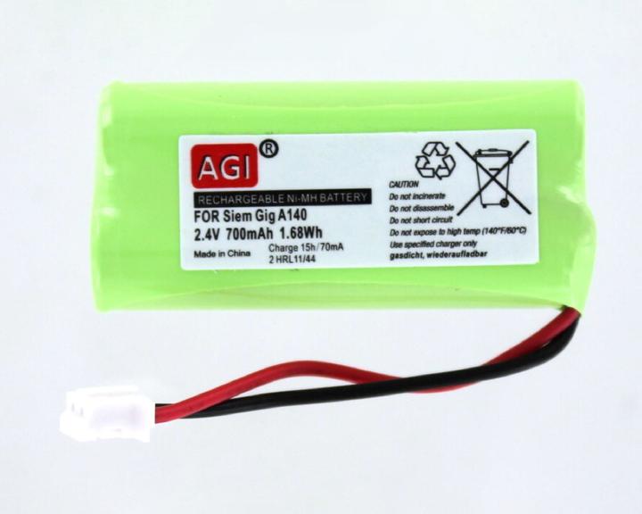 Actual product image AGI 73246 - Battery - SIEMENS GIGASET A16 - Green - Nickel Metal Hydride (NiMH) - 650 mAh