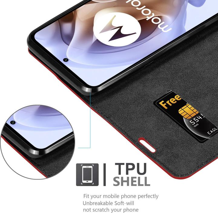 Immagine prodotto Cadorabo Libro Invis. Coperchio magnetico (Motorola Moto G31, Motorola Moto G41)