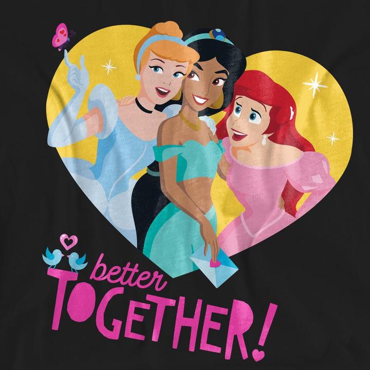 Produktbild Disney Princess Better Together TShirt Valentinstag (S)