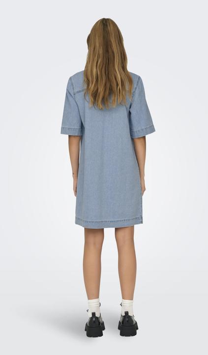 Image du produit Only Coupe normale Col chemise Robe courte Robe en jean (S)
