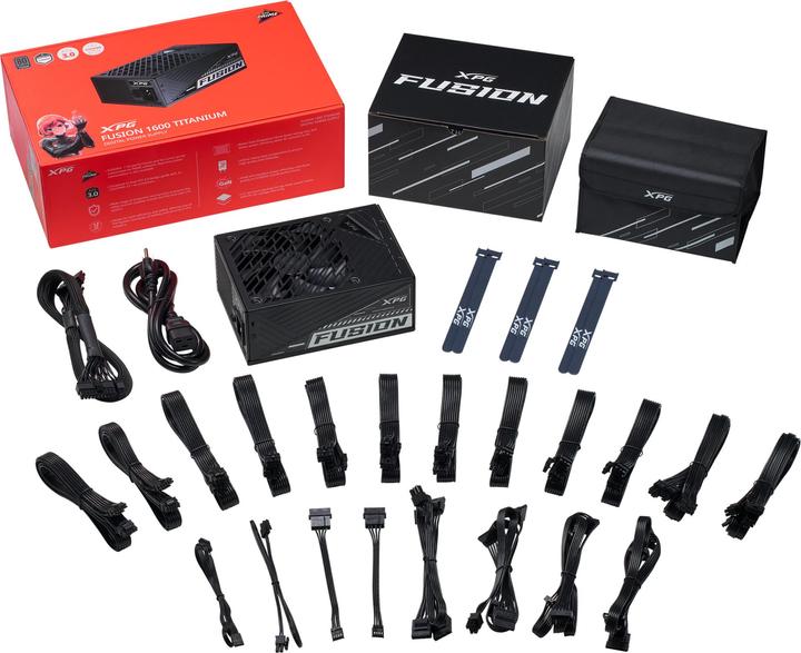 Immagine prodotto Adata XPG FUSION/1600W/ATX 3.0/80PLUS Titanio/Modulare/Retail (1600 W)