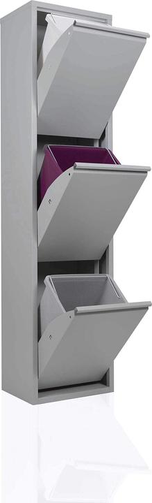 Immagine prodotto Betten-ABC Separatore di rifiuti, grigio (45 l)