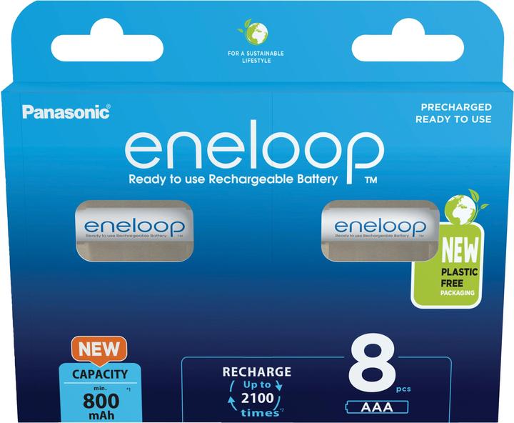 Image du produit Panasonic Eneloop (8 pcs, AAA, 800 mAh)
