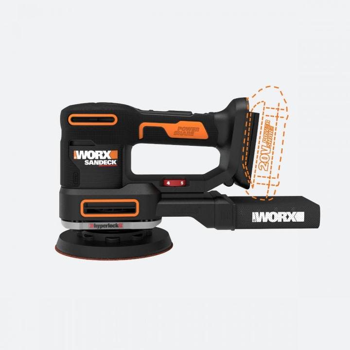 Immagine prodotto Worx Levigatrice multifunzione WX820.9 20V a batteria (Multisander)