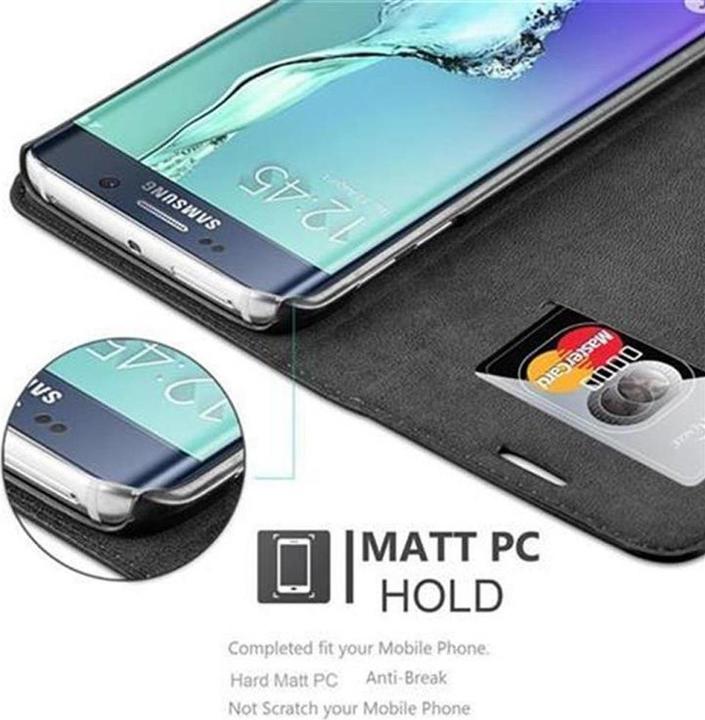 Productafbeelding Cadorabo Boek Onzichtbare Magneethoes (Samsung Galaxy S6 Edge)